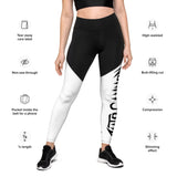 Black/White Sport Leggings | AutoCannon